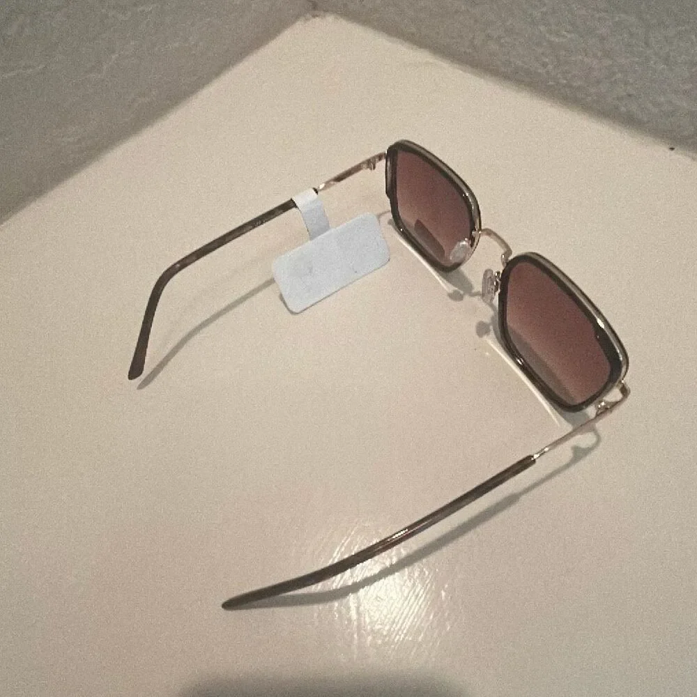 Jason Wu Oversized Square Sunglasses Brown Gold Tortoise Shell Statement NWT